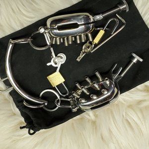 Stainless Steel Evil Shells Brutal CBT Device - BDSM Gear